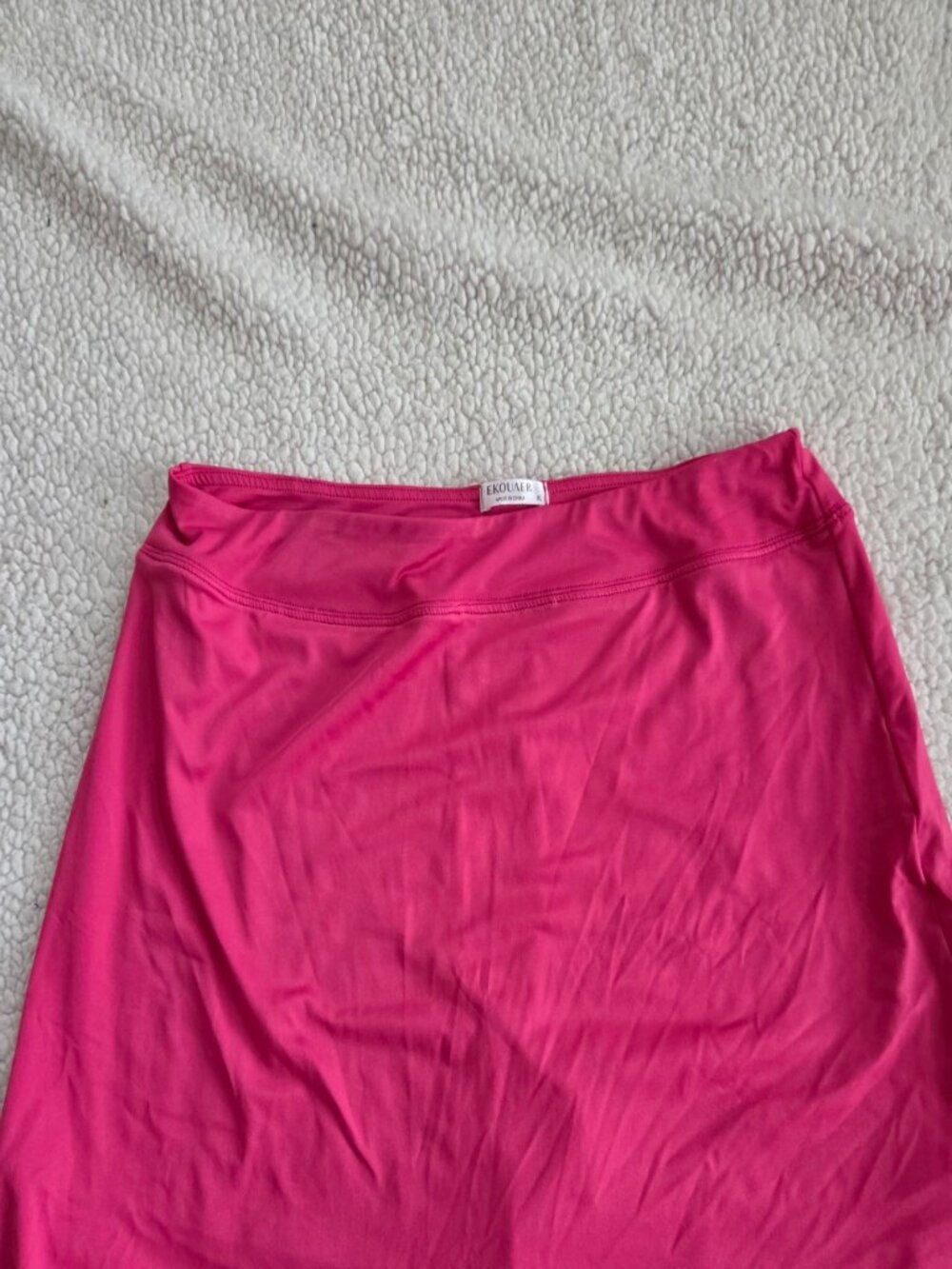 Ekouaer Hot Pink Athletic Tennis Golf Skort XL Built In Shorts